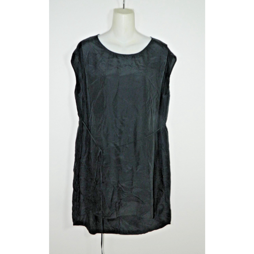 Brochu Walker Dress Size Small Black Silk String Belt Mini - Picture 4 of 7
